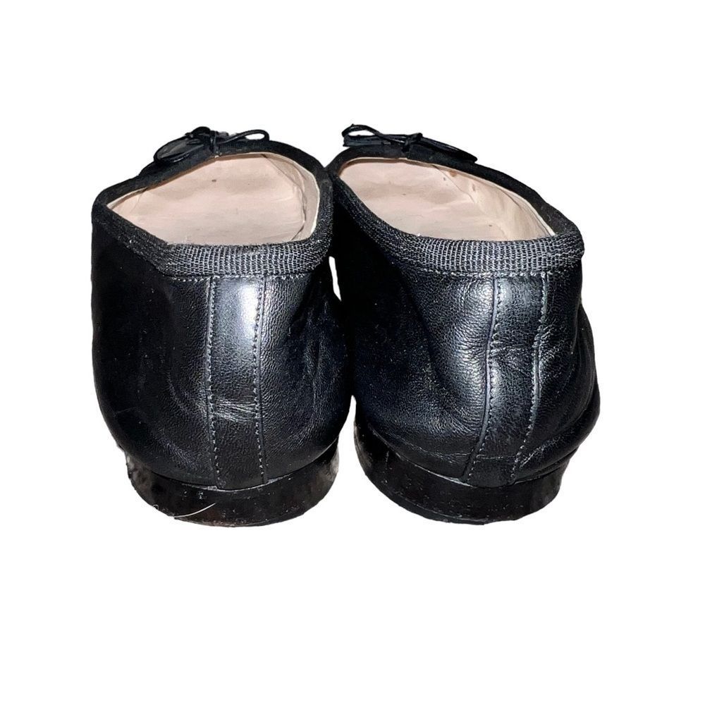 Chanel black leather ballerina flats. Size 38.5 Authentic. Nice. Gorgeous - Picture 5 of 10